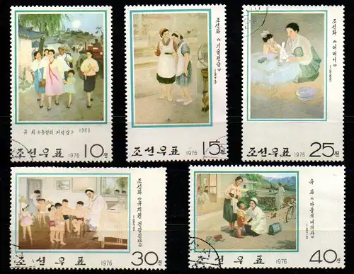 Korea-Nord 1976 Nr 1473/77 Gefälligkeitsstempel