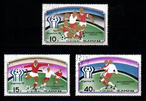 Korea-Nord 1977 Nr 1676/78 Gefälligkeitsstempel KP3-6