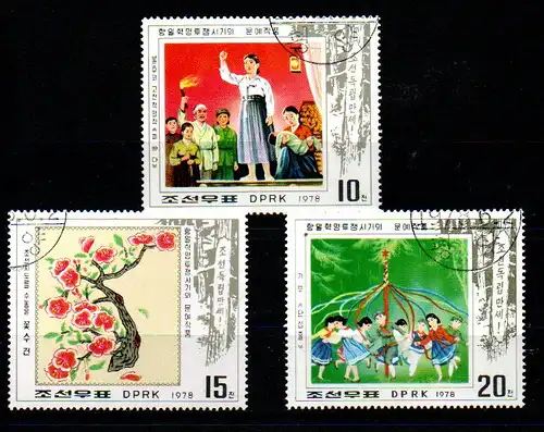 Korea-Nord 1978 Nr 1715/17 Gefälligkeitsstempel