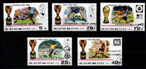 Korea-Nord 1978 Nr 1747/51 Gefälligkeitsstempel