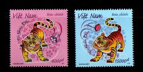 Vietnam 2021 Nr 3903/04 Postfrisch / **