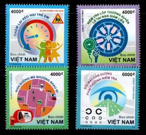 Vietnam 2022 Nr 3937/40 Postfrisch / **