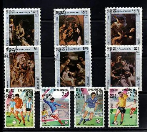 Kambodscha Lot #1, 52 versch. Ausgaben CTO