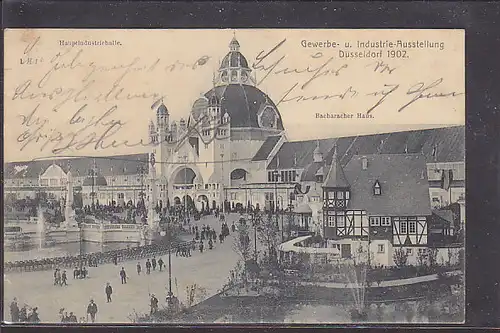 AK Gewerbe u.Industrie Ausstellung Düsseldorf 1902 Hauptindustriehalle 1902