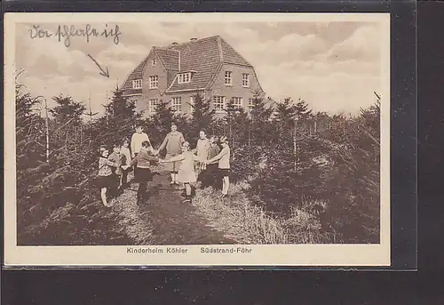 AK Kinderheim Köhler Südstrand Föhr 1939