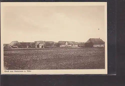 AK Gruß aus Uetersum a. Föhr 1940