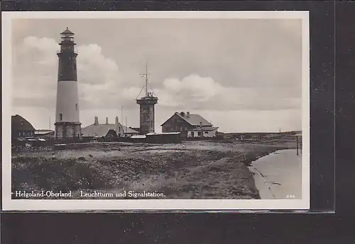 AK Helgoland Oberland Leuchtturm und Signalstation 1940