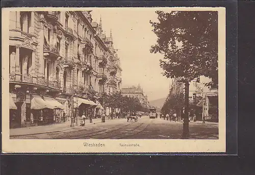 AK Wiesbaden Taunusstraße 1915