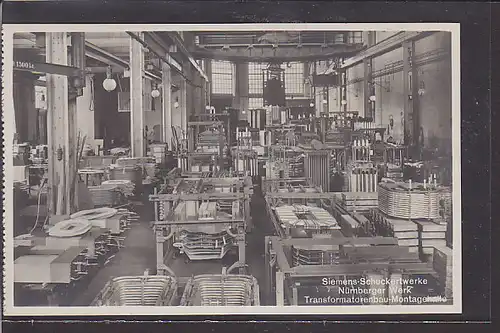AK Siemens Schuckertwerke Nürnberg Transformatorenbau Montagehalle 1930