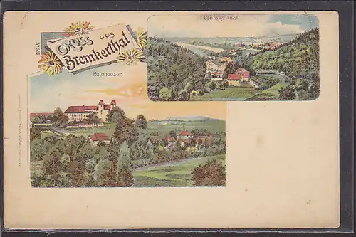 AK Litho Gruss aus Bremkerthal 2.Ansichten 1900