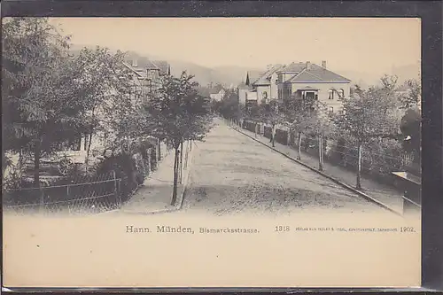 AK Hann.Münden Bismarcksstrasse 1902