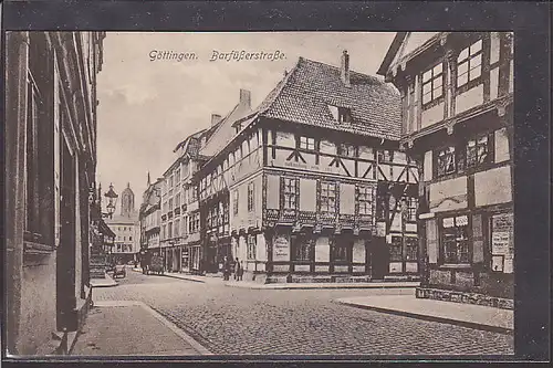AK Göttingen Barfüßerstraße 1910
