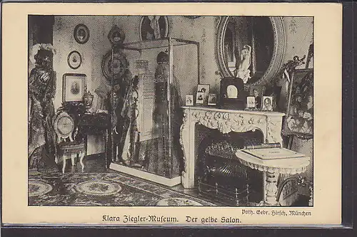 AK Klara Ziegler Museum Der gelbe Salon 1940