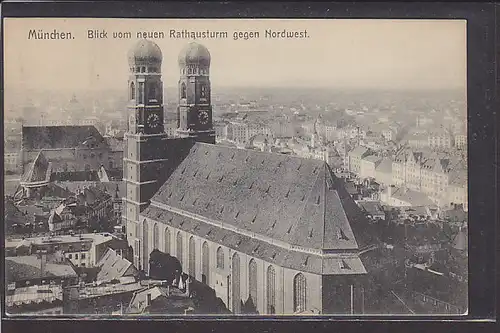 AK München Blick vom neuen Rathausturm gegen Nordwest 1930
