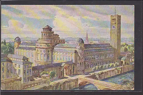 AK München Deutsches Museum Ansicht von Nordwest 1930