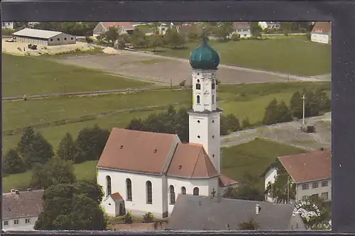 AK Pfarrkirche St. Martinus Langenneufnach Luftbild 1960