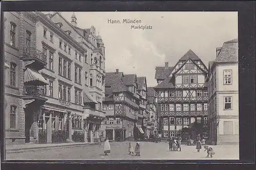 AK Hann. Münden Marktplatz 1908