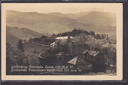 AK Gräfenberg Priessnitz Sanatorium 1936