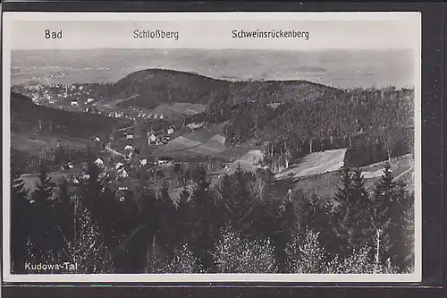 AK Kudowa Tal Bad - Schloßberg - Schweinsrückenberg 1942