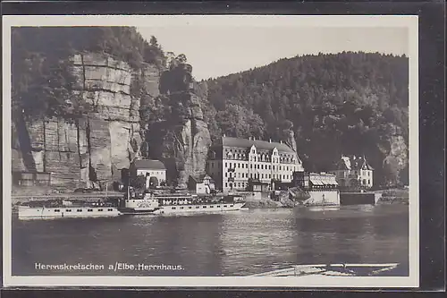 AK Herrnskretschen a/Elbe Herrnhaus 1940