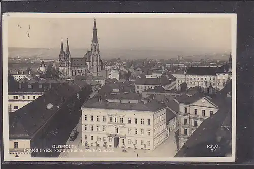 AK Olomouc Pohled s veze kostela Panny Marie Snezne 1928