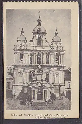 AK Wilna St. Nikolas russisch orthodoxe Kathedrale 1915