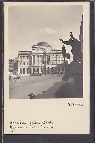 AK warschau Palais Staszic 1940