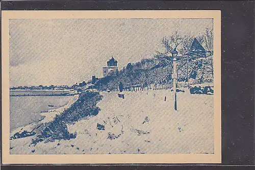 AK Pleskau Winterlandschaft an der Welikaja 1940