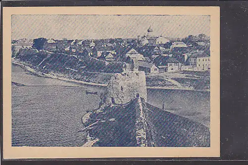 AK Pleskau Blick auf Pleskau mit der alten Stadtmauer 1940
