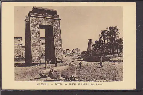 AK Art Egyptien - Egypte - Temple de Karnak 1940