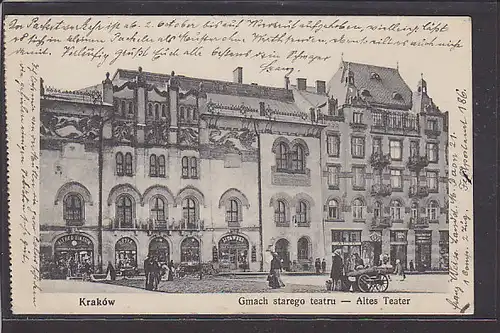 AK Krakow Altes Theater 1914