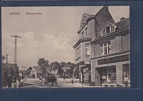 AK Memel Börsenstraße 1913
