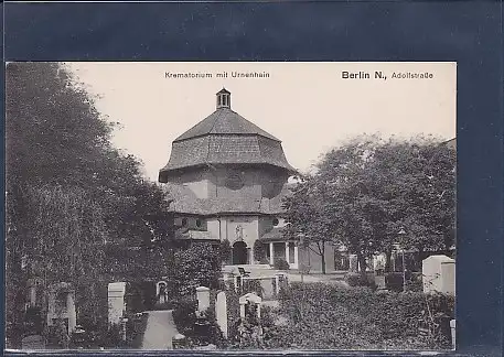 AK Berlin N., Adolfstraße Krematorium mit Urnenhain 1920
