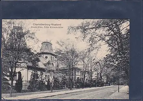 AK Charlottenburg Westend Ahorn Allee Ecke Rüstern Allee 1923