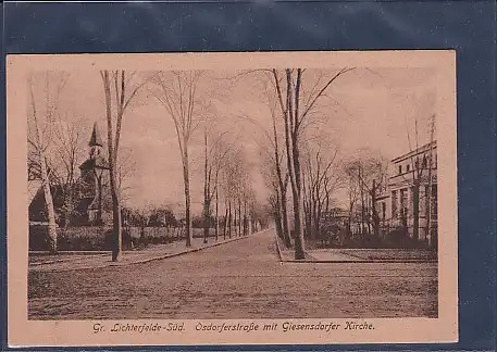 AK Gr. Lichterfelde-Süd Osdorferstraße m. Giesensdorfer Kirche 1910