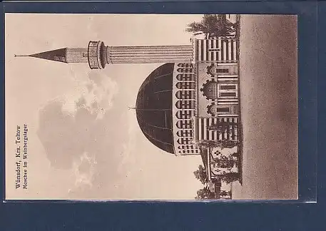 AK Wünsdorf Moschee im Weinbergslager 1920