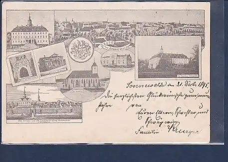 AK Gruss aus Sonnewalde 8.Ansichten 1895