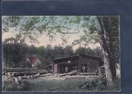 AK Gruss aus Sternebeck i. Mark Schneidemühle 1911
