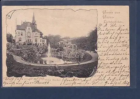 AK Gruss aus Gross Lichterfelde Villa Meckel 1902