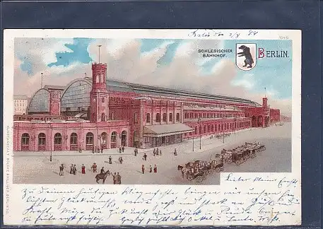 AK Berlin Schlesischer Bahnhof 1899