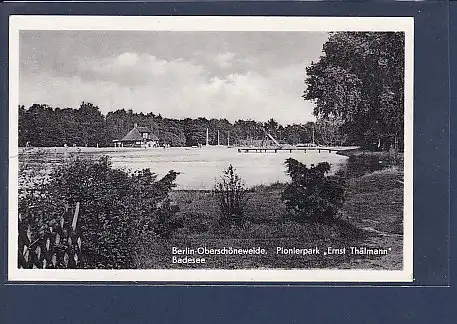 AK Berlin Oberschöneweide Pionierpark Badesee 1962