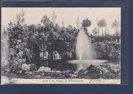 AK Rixdorf Grotte in den Anlagen am Wildenbruchplatz 1906