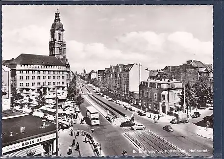 AK Berlin Friedenau Rathaus mit Rheinstraße 1960