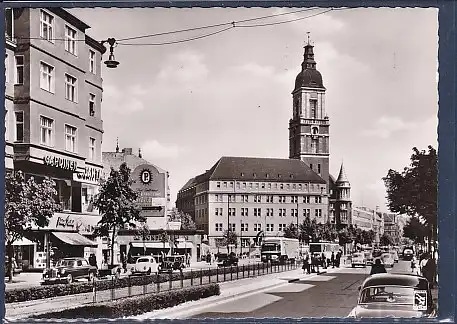 AK Berlin Friedenau Rheinstraße und Rathaus 1960