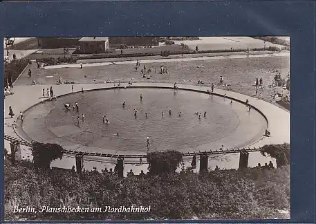 AK Berlin Planschbecken am Nordbahnhof 1957
