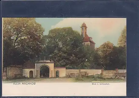 AK Klein Machnow Blick v. Schlosshof 1906