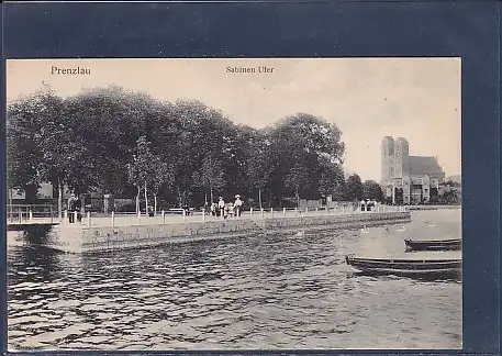 AK Prenzlau Sabinen Ufer 1910