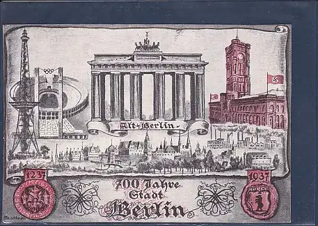 AK 700 Jahre Stadt Berlin mehrere Ansichten 1937