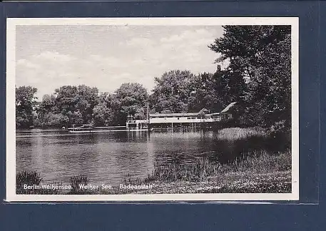 AK Berlin Weißensee Weißer See Badeanstalt 1966