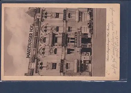 AK Hotel Magdeburger Hof, Berlin 1930